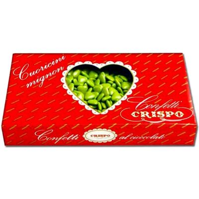 Crispo Confetti Cuori Verdi 1Kg - Confetteria Crispo Confetti Cuori Verdi 1Kg - Confetteria