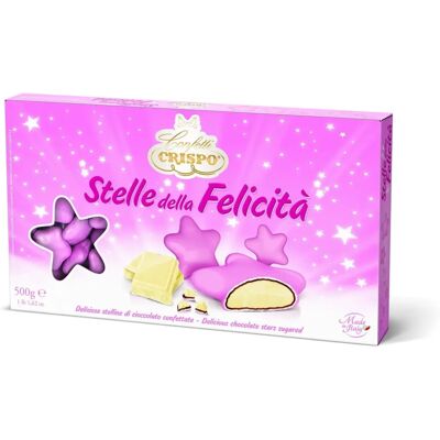 Crispo Confetti Stelle - Rosa perlato 500 g Crispo Confetti Stelle - Rosa perlato 500 g