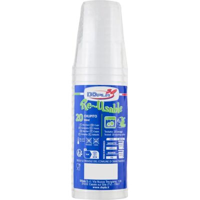 Bicchieri da shot Dopla 50ml - Confezione da 20 Bicchieri da shot Dopla 50ml - Confezione da 20