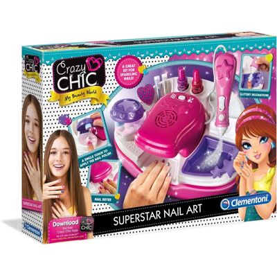 Gioco di artigianato Clementoni - Set di Nail Art Crazy Chic Gioco di artigianato Clementoni - Set di Nail Art Crazy Chic