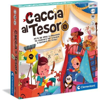 Clementoni Modèle 16153 Jeu de Société Familial - Caccia Al Tesoro - Publicité Clementoni Modèle 16153 Jeu de Société Familial - Caccia Al Tesoro - Publicité