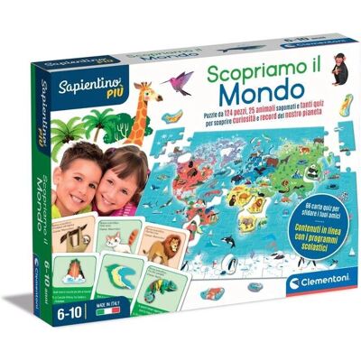 Clementoni 16339 Puzzle Educativo Mappa del Mondo con Classificazione Animali - Puzzle e Giochi Clementoni 16339 Puzzle Educativo Mappa del Mondo con Classificazione Animali - Puzzle e Giochi
