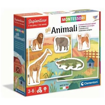 Clementoni 16360 Jeu Montessori Animaux - À Partir de 3 Ans - Publicité Clementoni 16360 Jeu Montessori Animaux - À Partir de 3 Ans - Publicité