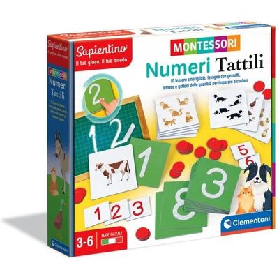 Clementoni Montessori 16361 Giocattolo Educativo - Gioco Tattile dei Numeri Montessori Clementoni Montessori 16361 Giocattolo Educativo - Gioco Tattile dei Numeri Montessori