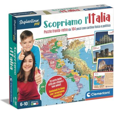 Clementoni Modello 16594 - Puzzle di geografia Italia - Gioco da tavolo Clementoni Modello 16594 - Puzzle di geografia Italia - Gioco da tavolo