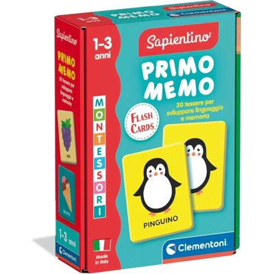 Clementoni - Carte Montessori Primo Memo - Gioco educativo 1-3 anni Clementoni - Carte Montessori Primo Memo - Gioco educativo 1-3 anni