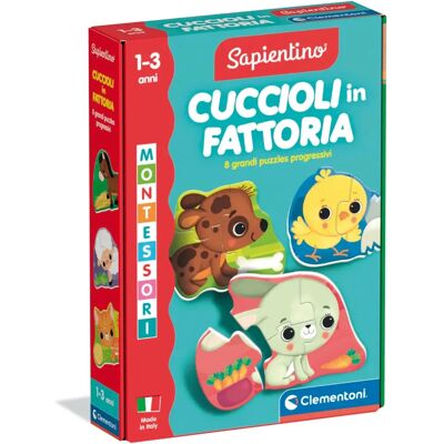 Clementoni Sapientino Baby - Animali della Fattoria, Gioco Educativo Montessori per 1-3 Anni Clementoni Sapientino Baby - Animali della Fattoria, Gioco Educativo Montessori per 1-3 Anni