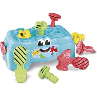 Clementoni Modell 17042 Leksak - Utbildningsplastverktygslåda för barn Clementoni Modell 17042 Leksak - Utbildningsplastverktygslåda för barn
