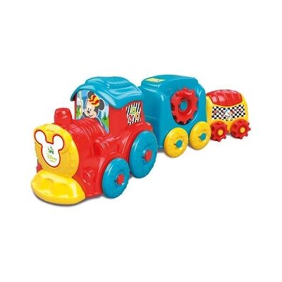 Clementoni Mickey Jouet à Rouler - Train d'Activités - Publicité Clementoni Mickey Jouet à Rouler - Train d'Activités - Publicité