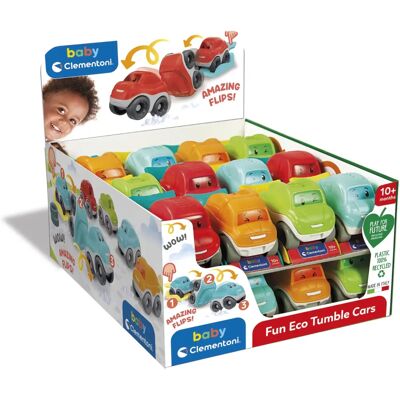 Clementoni Fun Eco Tumble Cars - 1 An+ Multicolore - Publicité Clementoni Fun Eco Tumble Cars - 1 An+ Multicolore - Publicité