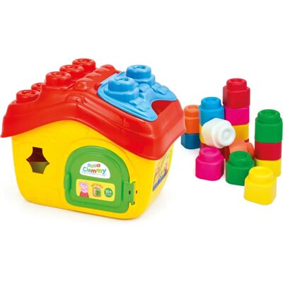 Clementoni 17657 Zabawki Klocki Budowlane - Dom Peppa Pig, Miękkie, 15 Sztuk Clementoni 17657 Zabawki Klocki Budowlane - Dom Peppa Pig, Miękkie, 15 Sztuk