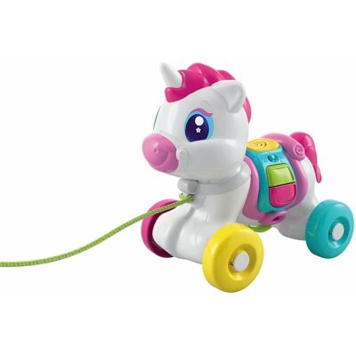 Giocattolo di unicorno da trainare e spingere - Baby Clementoni Giocattolo di unicorno da trainare e spingere - Baby Clementoni