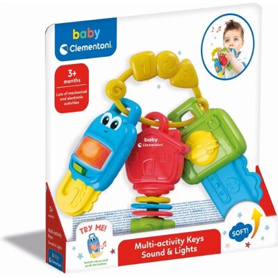 Clementoni Baby Multi-activity Keys - Första leksaker med ljus & ljud Clementoni Baby Multi-activity Keys - Första leksaker med ljus & ljud