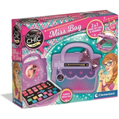 Clementoni Crazy Chic - Miss Bag Zestaw do Makijażu dla Dzieci 6+ Clementoni Crazy Chic - Miss Bag Zestaw do Makijażu dla Dzieci 6+