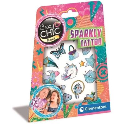 Clementoni Crazy Chic Glitrende Tatoeage - Barne-set for 6+ år Clementoni Crazy Chic Glitrende Tatoeage - Barne-set for 6+ år