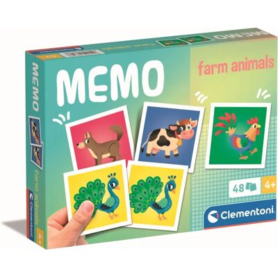 Jeu de mémoire d'animaux de la ferme Clementoni - Publicité Jeu de mémoire d'animaux de la ferme Clementoni - Publicité