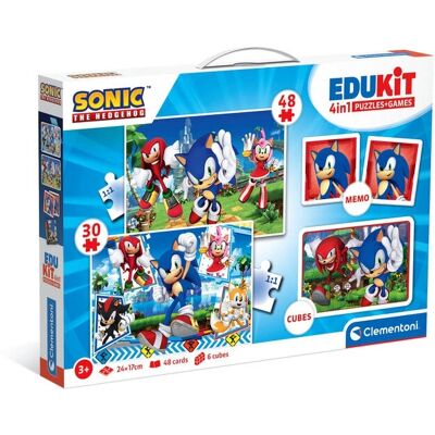 Clementoni 18318 Puzzle Sonic Kit Éducatif 4 en 1 - Puzzle & Apprentissage Clementoni 18318 Puzzle Sonic Kit Éducatif 4 en 1 - Puzzle & Apprentissage
