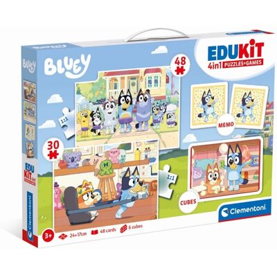 Jogo Educativo Clementoni Bluey - 4 em 1 - A partir de 4 anos Jogo Educativo Clementoni Bluey - 4 em 1 - A partir de 4 anos
