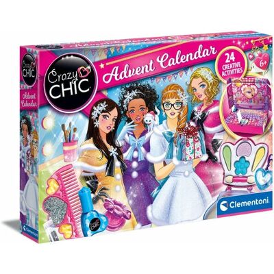 Calendrier de l'Avent Crazy Chic Clementoni - Kit de maquillage pour enfants, 24 pièces - Publicité Calendrier de l'Avent Crazy Chic Clementoni - Kit de maquillage pour enfants, 24 pièces - Publicité