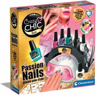 Clementoni Crazy Chic 18784 Kunsthandwerks-Spiel - Passion Nails Set Clementoni Crazy Chic 18784 Kunsthandwerks-Spiel - Passion Nails Set