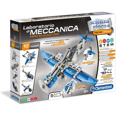 Clementoni - Set di Costruzione - 10 Modelli - Studio di Aerodinamica Clementoni - Set di Costruzione - 10 Modelli - Studio di Aerodinamica
