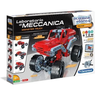 Clementoni 19087 Gioco di Costruzione - Laboratorio di Meccanica Monster Trucks Clementoni 19087 Gioco di Costruzione - Laboratorio di Meccanica Monster Trucks