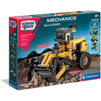 Clementoni - Modell 19139 - Buntfarbenes Mechanischer Bulldozer - Konstruktionsspielzeug Clementoni - Modell 19139 - Buntfarbenes Mechanischer Bulldozer - Konstruktionsspielzeug