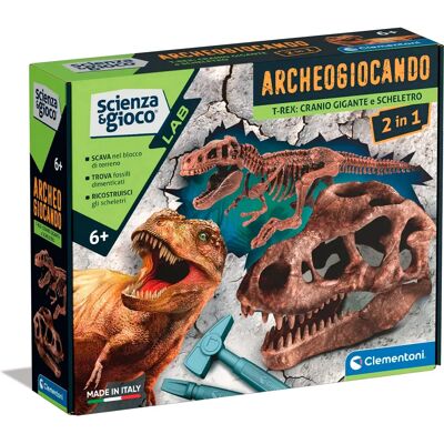 Kit Educativo Paleontologia T-Rex di Clementoni - Scienza e Gioco Kit Educativo Paleontologia T-Rex di Clementoni - Scienza e Gioco