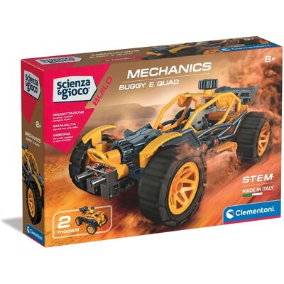 Clementoni Build Buggy & Quad - Kit di Costruzione Meccanica Clementoni Build Buggy & Quad - Kit di Costruzione Meccanica