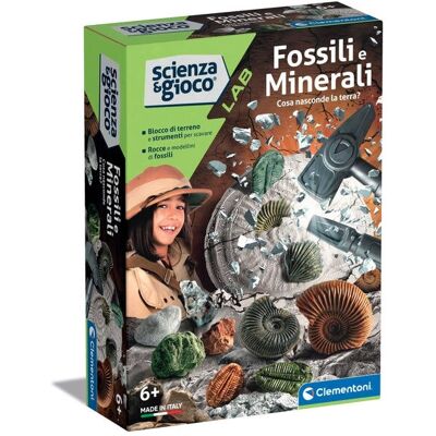 Clementoni Modello 19371 - Giocattolo Educativo Fossili e Minerali Clementoni Modello 19371 - Giocattolo Educativo Fossili e Minerali