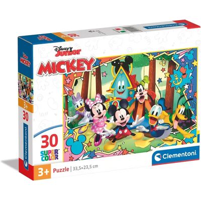 Puzzle Mickey di Clementoni - 30 Pezzi - Per Bambini 3+ - Alta Qualità Puzzle Mickey di Clementoni - 30 Pezzi - Per Bambini 3+ - Alta Qualità