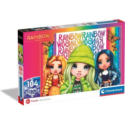 Clementoni Rainbow High Puzzle 104 Pieces - 48.5x33.5cm Clementoni Rainbow High Puzzle 104 Pieces - 48.5x33.5cm