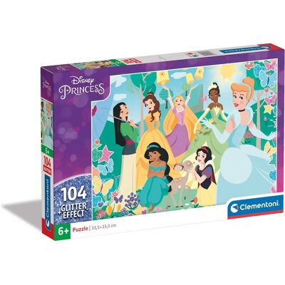 Clementoni Disney Princess Glitter Puzzle 104 pcs - Puzzle Type Clementoni Disney Princess Glitter Puzzle 104 pcs - Puzzle Type