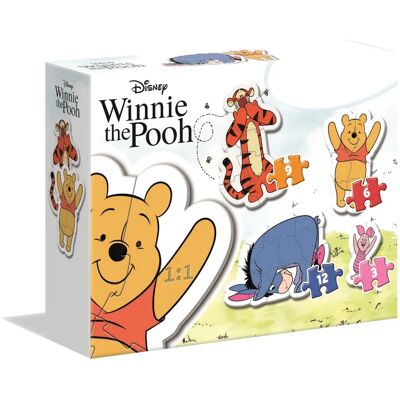 Puzzle Winnie the Pooh di Clementoni - 4 Puzzle per Bambini 2-5 Pezzi Puzzle Winnie the Pooh di Clementoni - 4 Puzzle per Bambini 2-5 Pezzi