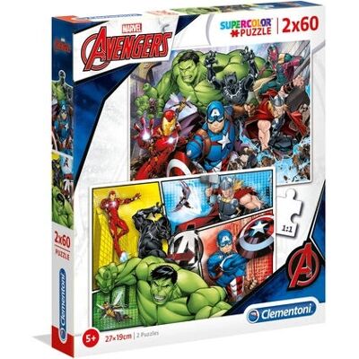 Clementoni Modèle 21605 - 2x60 Puzzle - Bandes dessinées Clementoni Modèle 21605 - 2x60 Puzzle - Bandes dessinées