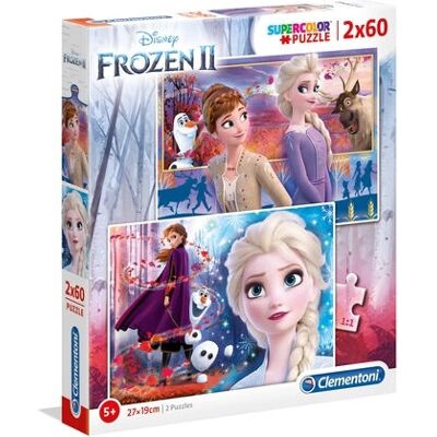 Clementoni Puzzle Frozen 2 - 2x60 pcs TV/Film - Publicité Clementoni Puzzle Frozen 2 - 2x60 pcs TV/Film - Publicité