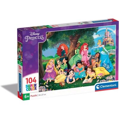 Clementoni Disney Princess Supercolor Puzzleset - 104 Teile Clementoni Disney Princess Supercolor Puzzleset - 104 Teile