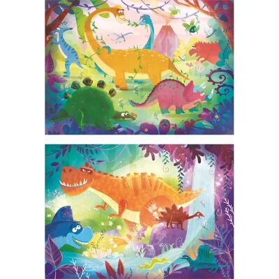 Clementoni 24755 Dinosaurier Puzzle - 2 x 20 Stück Clementoni 24755 Dinosaurier Puzzle - 2 x 20 Stück