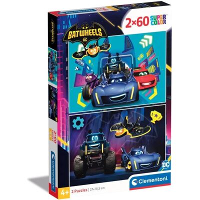Clementoni Supercolor Batwheels Puzzle - 60 pièces - Enfants Clementoni Supercolor Batwheels Puzzle - 60 pièces - Enfants