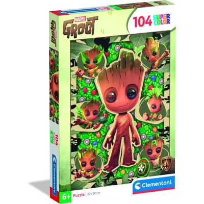 Clementoni 25051 Puzzle - 104 pièces, Marvel, Groot Clementoni 25051 Puzzle - 104 pièces, Marvel, Groot