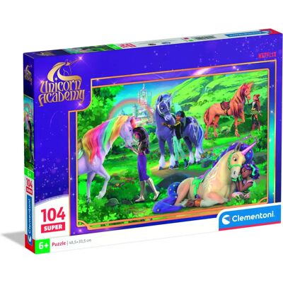 Puzzle Clementoni 25099 - 104 pièces Super Unicorn Academy Puzzle Clementoni 25099 - 104 pièces Super Unicorn Academy