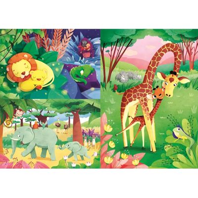 Clementoni 25233 Puzzle - Amis de la Jungle, 48 pièces, 3 puzzles - Publicité Clementoni 25233 Puzzle - Amis de la Jungle, 48 pièces, 3 puzzles - Publicité