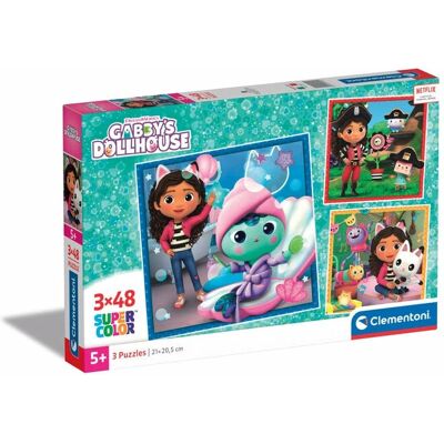Clementoni Supercolor 25300 Gabby's Dollshouse Puzzle - 144 Teile Clementoni Supercolor 25300 Gabby's Dollshouse Puzzle - 144 Teile