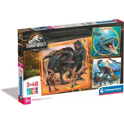 Clementoni Puzzle Jurassic World 3-en-1 - Puzzle Clementoni Puzzle Jurassic World 3-en-1 - Puzzle