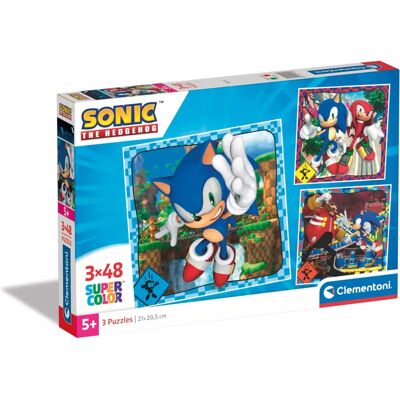 Clementoni Sonic 3 palapeli-setti - 48 palaa Clementoni Sonic 3 palapeli-setti - 48 palaa