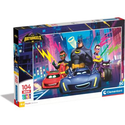 Puzzle Clementoni Batman Maxi Batwheels 104 pièces - Durable pour enfants Puzzle Clementoni Batman Maxi Batwheels 104 pièces - Durable pour enfants