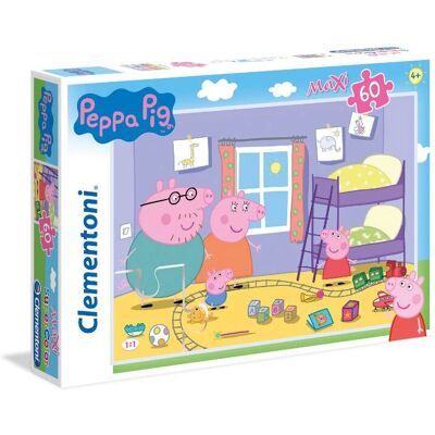 Clementoni Peppa Pig Maxi Puzzle - Puzzle, 60 Stück, 62 x 42 cm - Puzzle Clementoni Peppa Pig Maxi Puzzle - Puzzle, 60 Stück, 62 x 42 cm - Puzzle