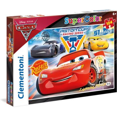 Puzzle Cars 3 de Clementoni - 104 pièces - Multicolore - Publicité Puzzle Cars 3 de Clementoni - 104 pièces - Multicolore - Publicité