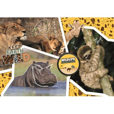 Clementoni 27143 - National Geographic Kids - Aventure Faunique - 104 Pièces - Publicité Clementoni 27143 - National Geographic Kids - Aventure Faunique - 104 Pièces - Publicité
