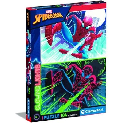Quebra-cabeça Spiderman que brilha no escuro - 104 peças Quebra-cabeça Spiderman que brilha no escuro - 104 peças